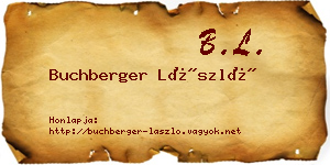 Buchberger László névjegykártya